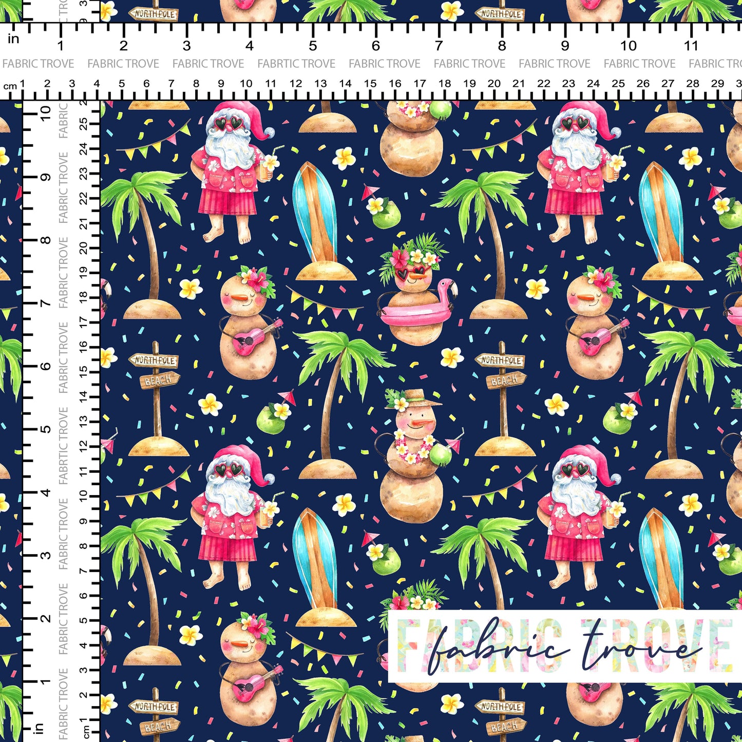 PO #Christmas - Christmas Beach Navy