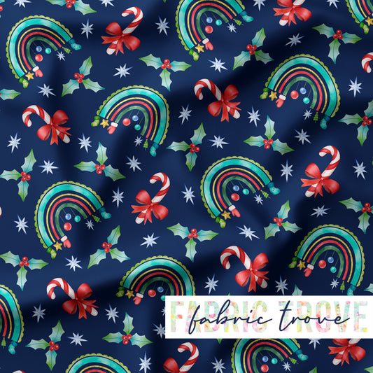 PO #Christmas - Christmas Bow Navy