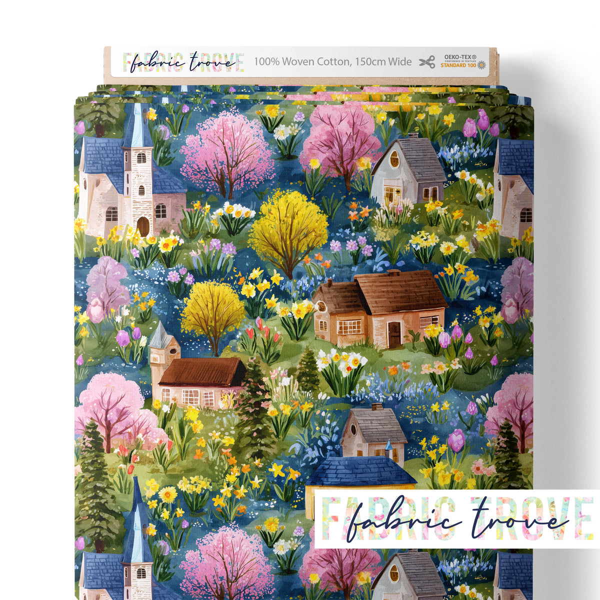 Cottagecore Cotton Fabric 150cm | OEKO-TEX | Fabric Trove