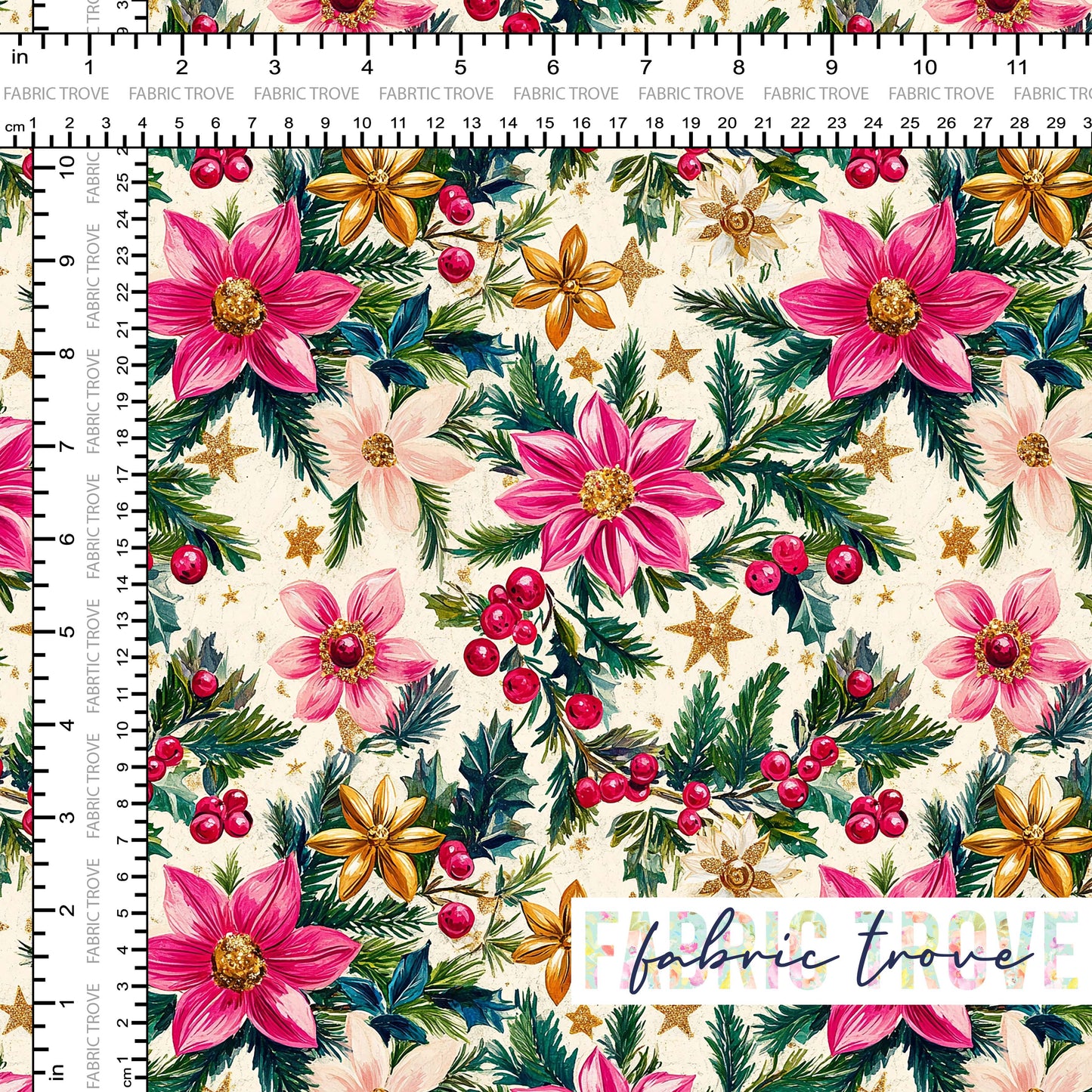 COTTON 100 - Fantasy Holly