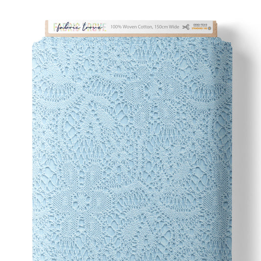 Faux Lace Blue