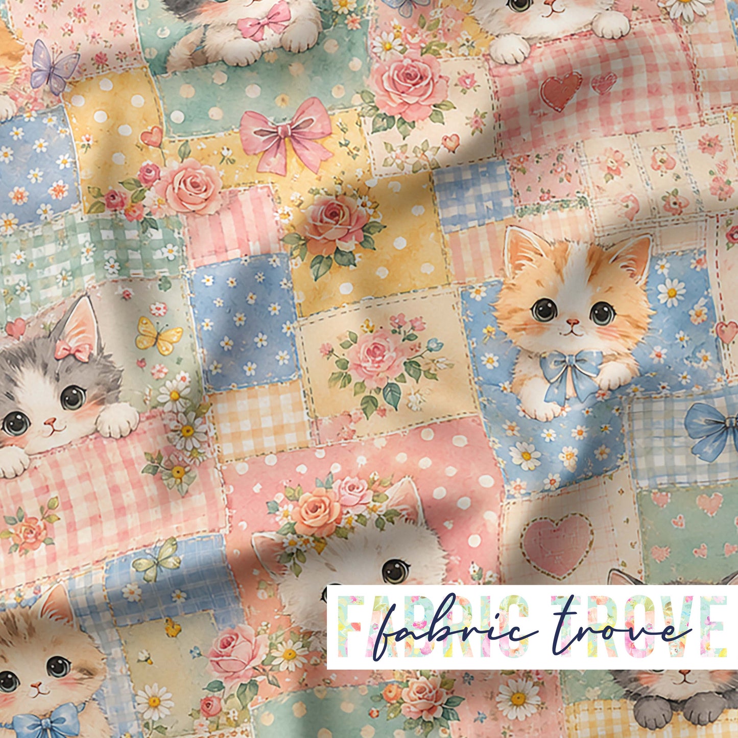 PO #56 - Faux Patchwork Kittens