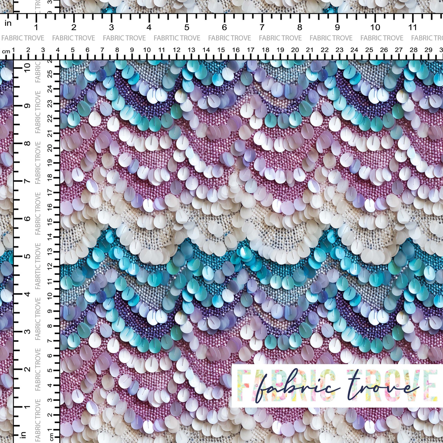 PO #56 - Faux Scalloped Sequines