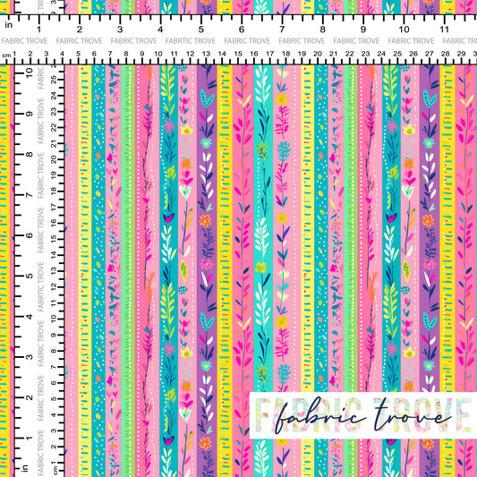 C100 - Flower Stripes