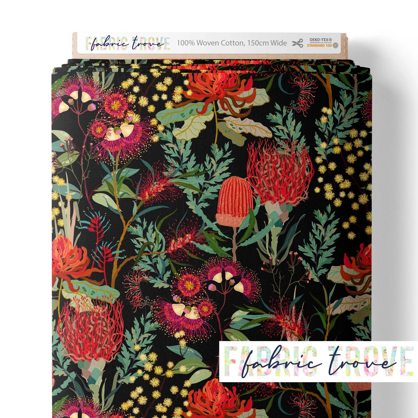 C100 - Gumnut Blossom Red/Black