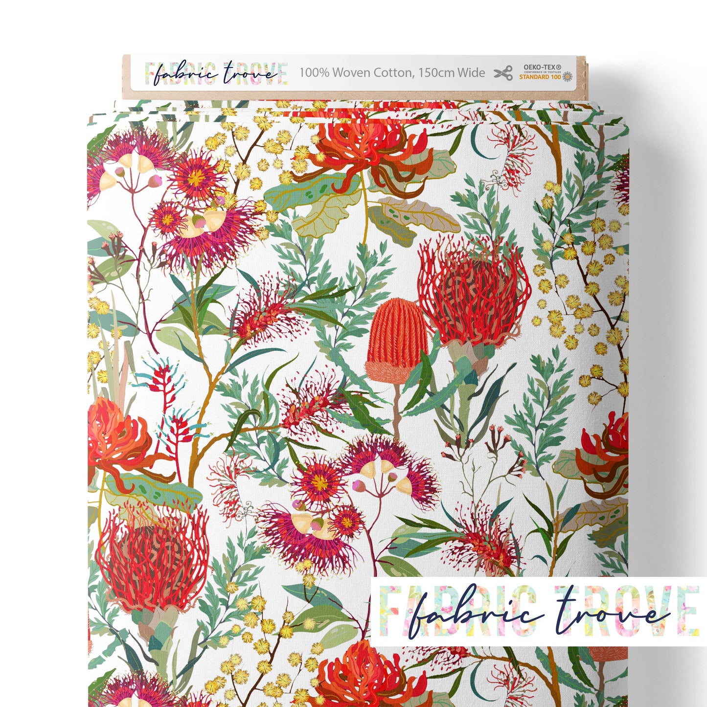 C100 - Gumnut Blossom Red/White