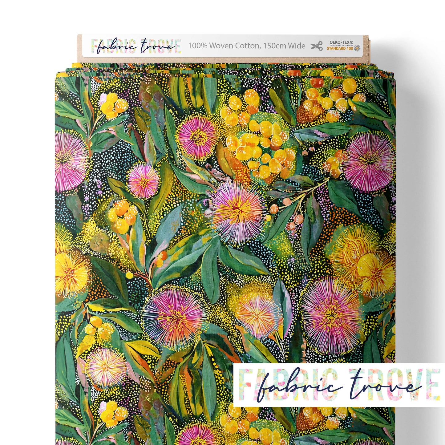 C100 - Gumnut Blossoms Green