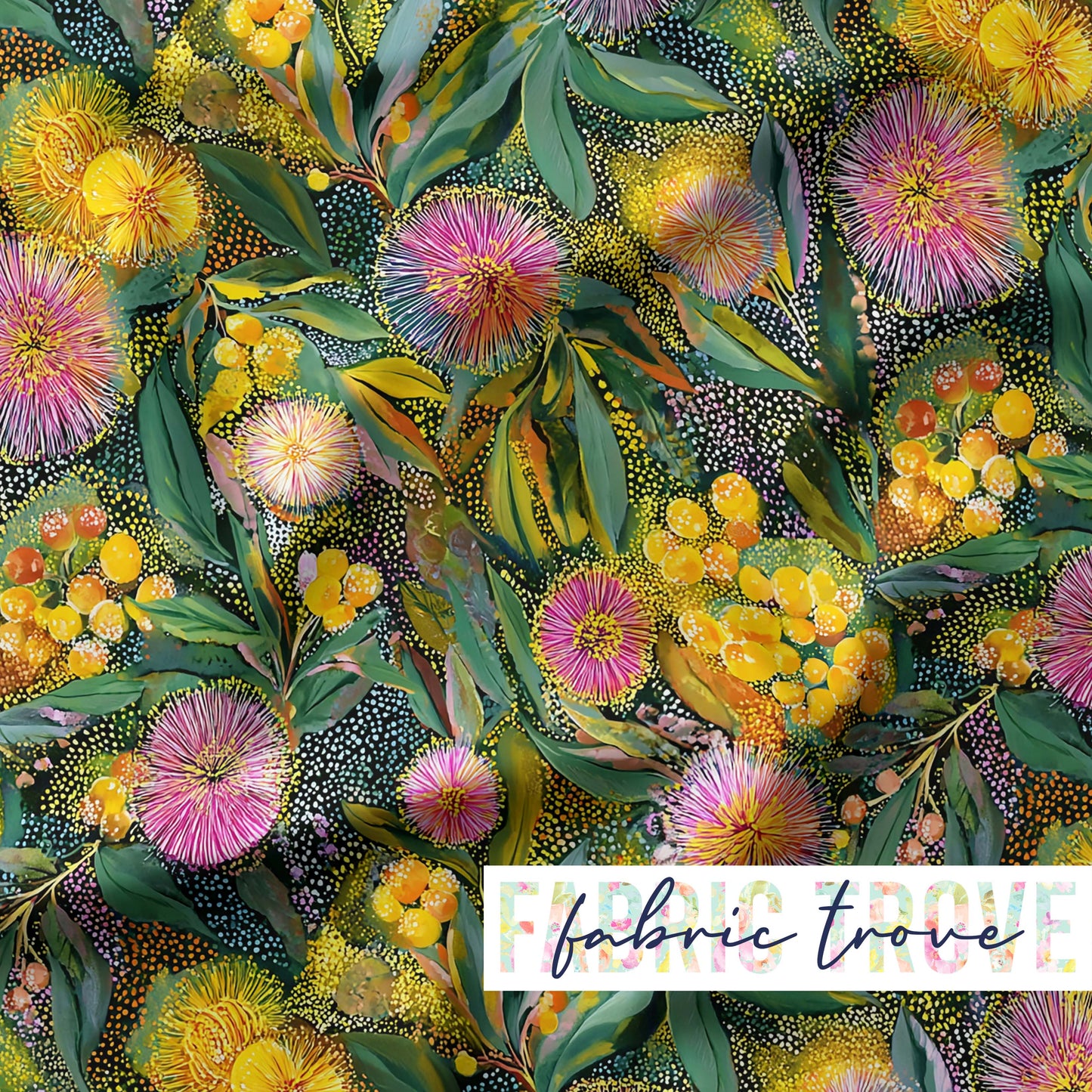 PO #56 - Gumnut Blossoms Green