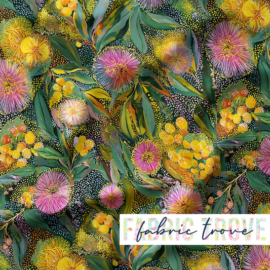 PO #56 - Gumnut Blossoms Green