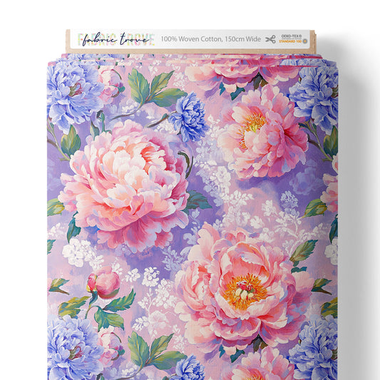 COTTON 100 - Lacey Roses