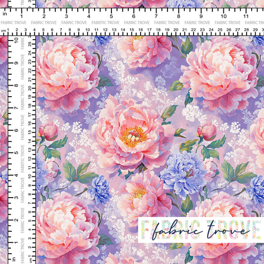 COTTON 100 - Lacey Roses