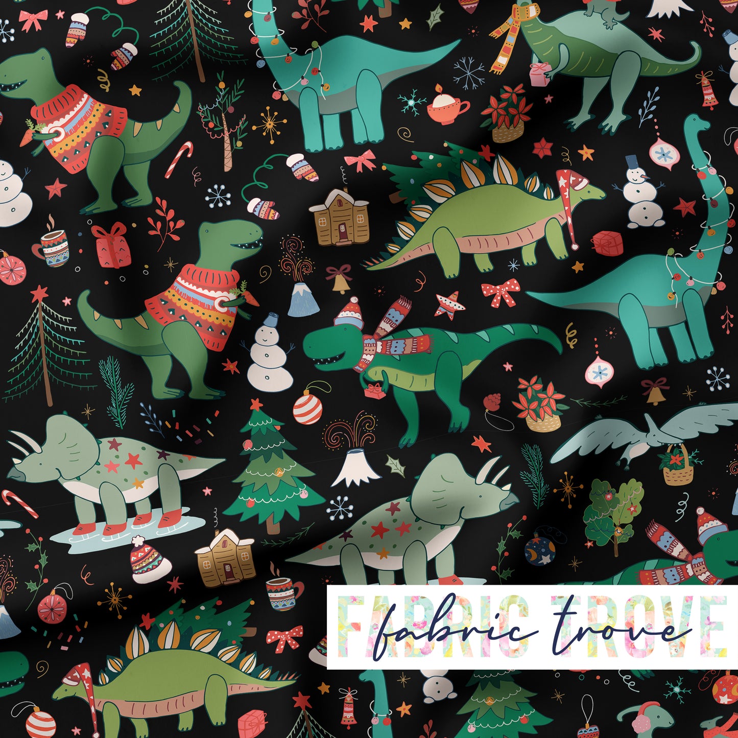 PO #Christmas - Merry Dino Black