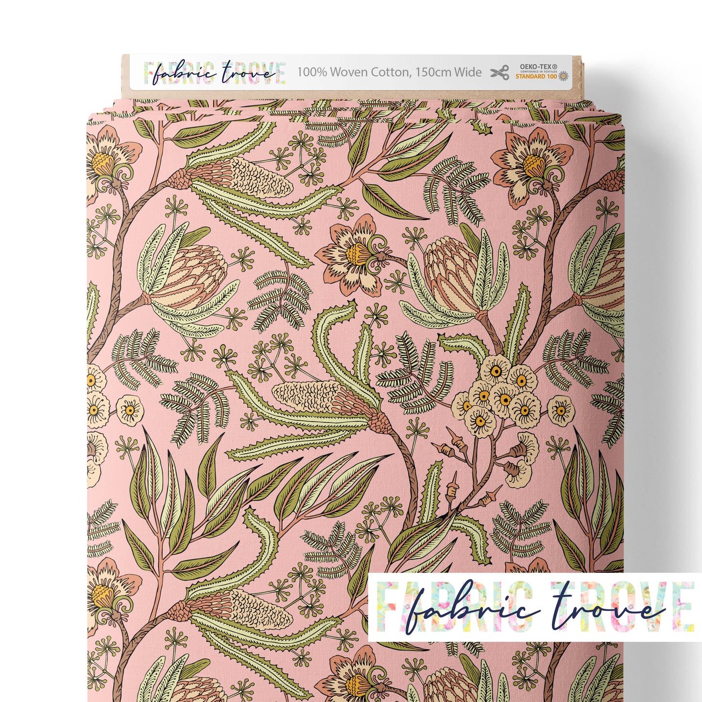 C100 - Native Line Green/Peach