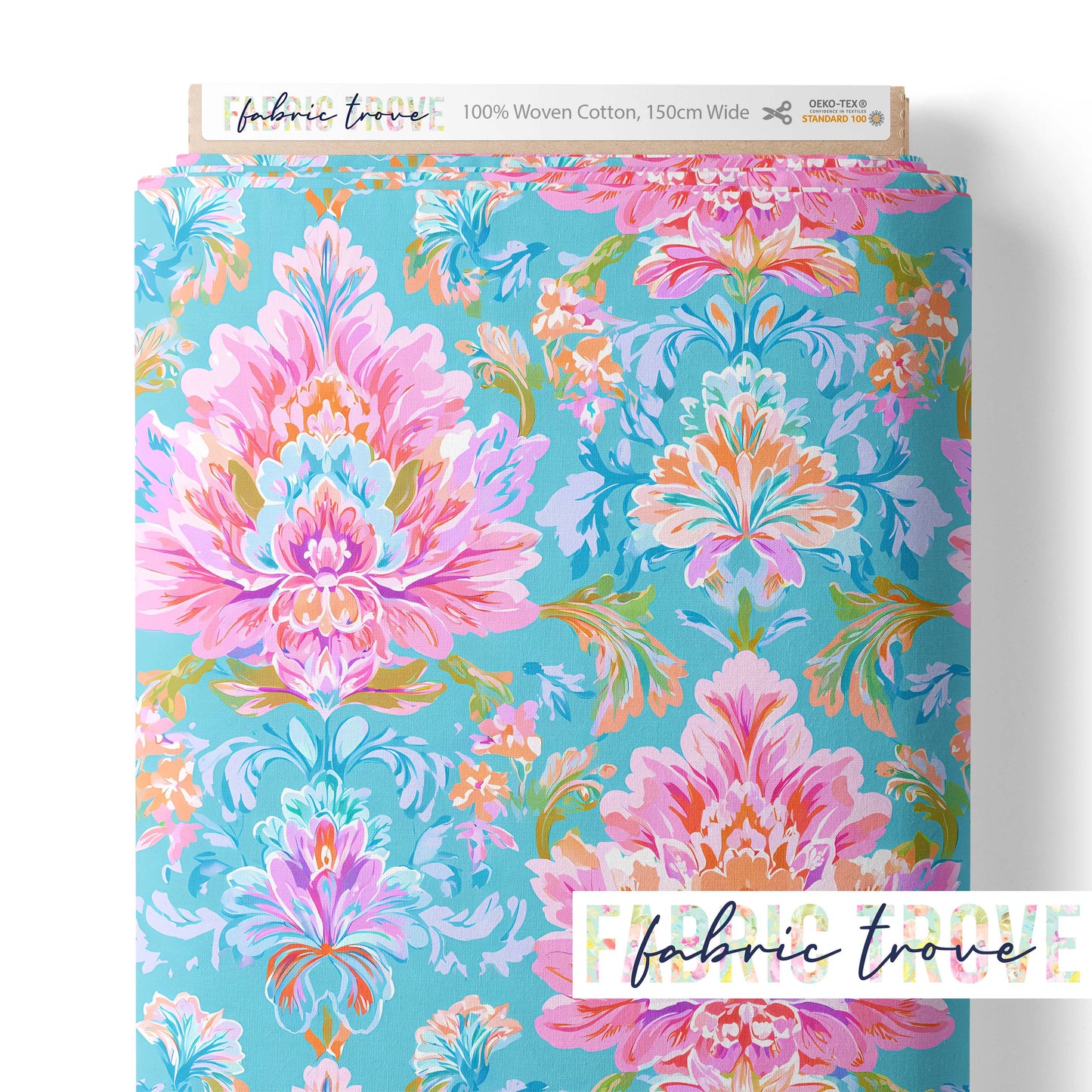 C100 - Paradise Damask Blue