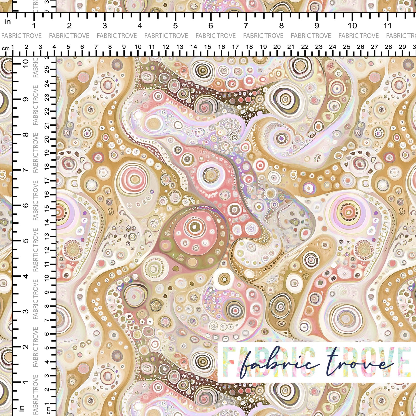 C100 - Pastel Circles Sand