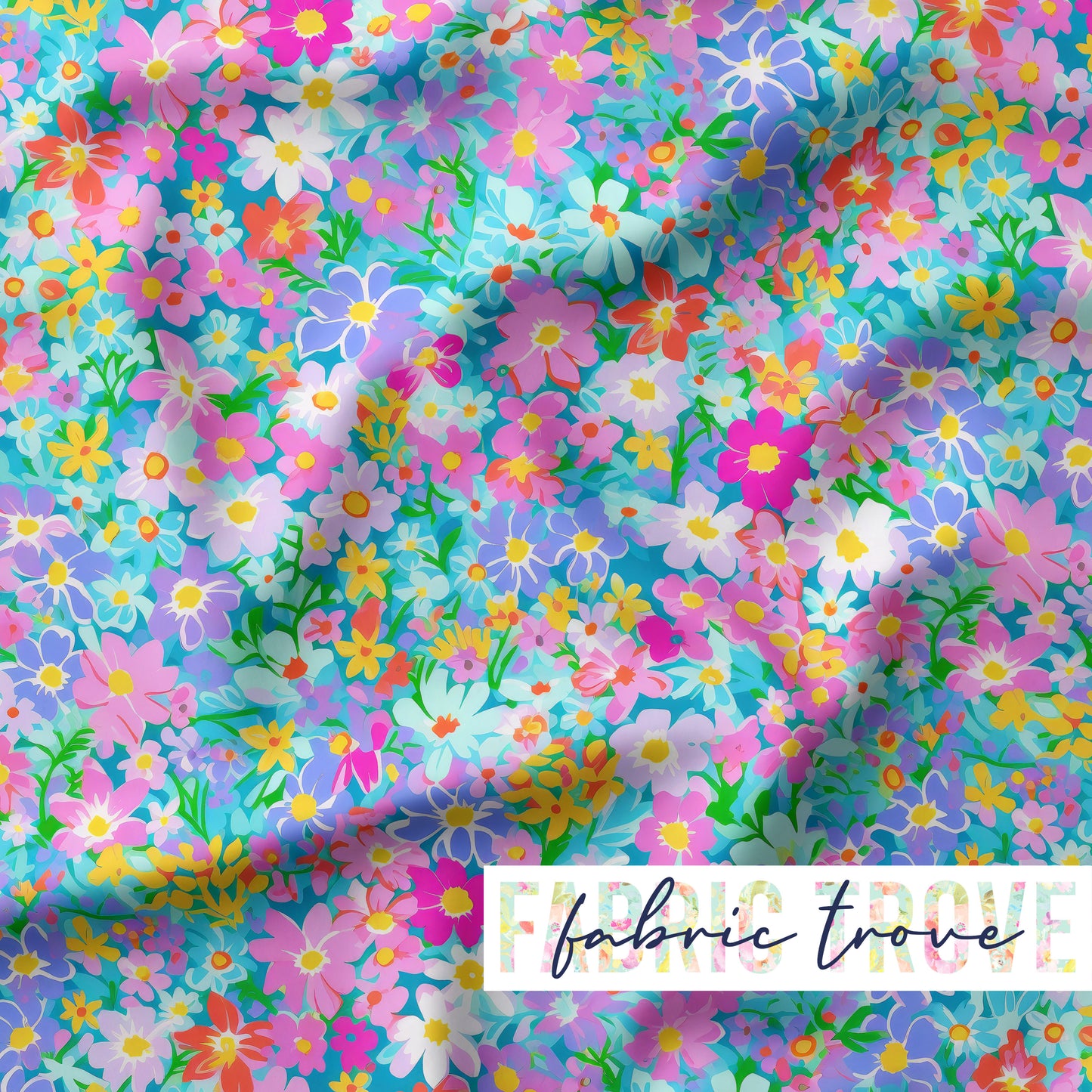 KNIT 95/5 - Periwinkle Flowers