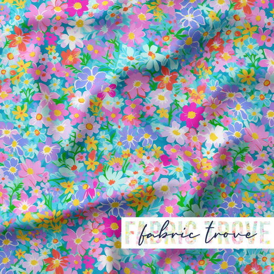 KNIT 95/5 - Periwinkle Flowers