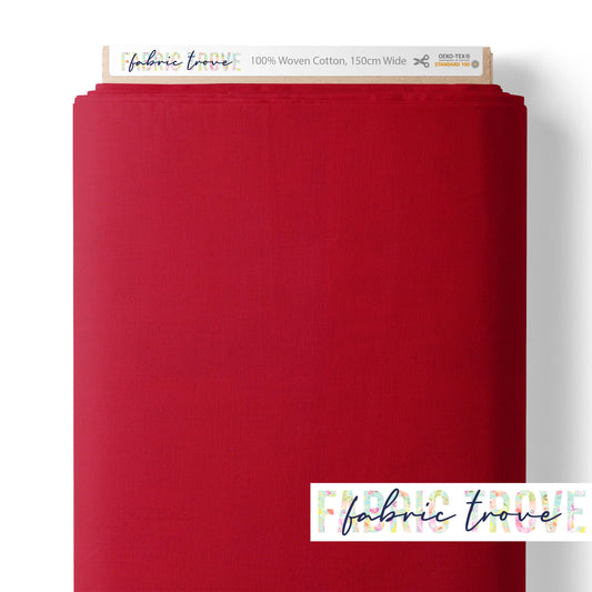 Premium Cotton Poplin - Cardinal