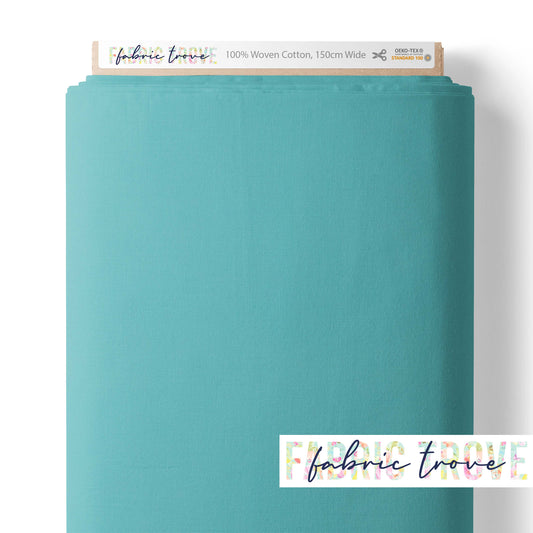 Premium Cotton Poplin - Crystal Water