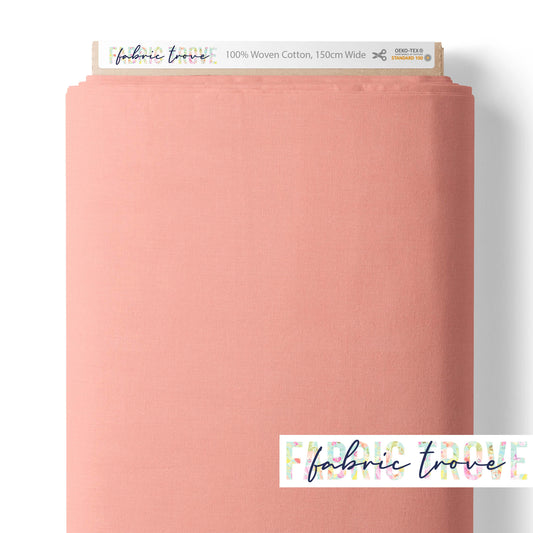 Premium Cotton Poplin - Peach