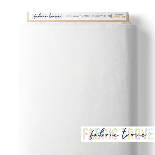 Premium Cotton Poplin - White