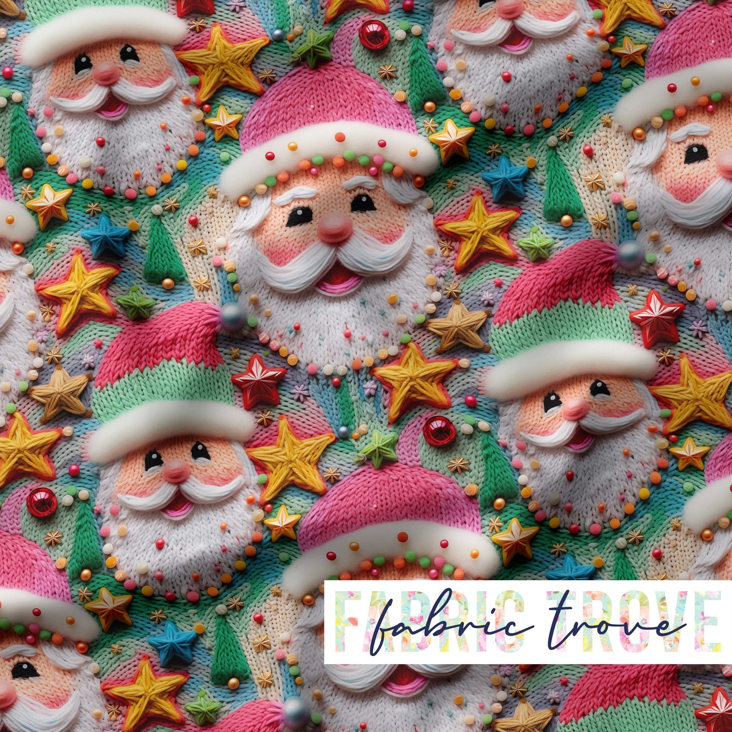 PO #Christmas - Faux Knit Santa