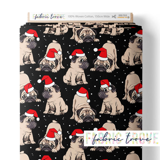 COTTON 100 - Santa Pug