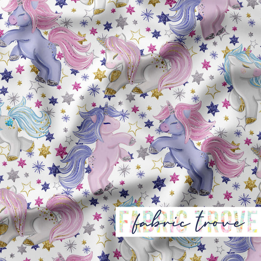 PO #56 - Sparkle Ponies White