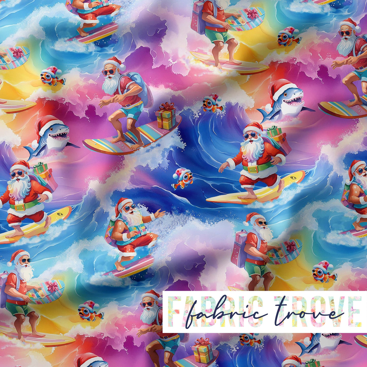 PO #Christmas - Surfing Santa