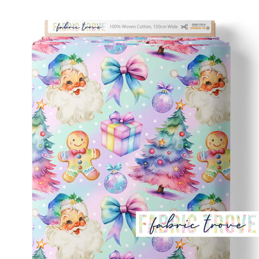 COTTON 100 - Vintage Christmas Rainbow