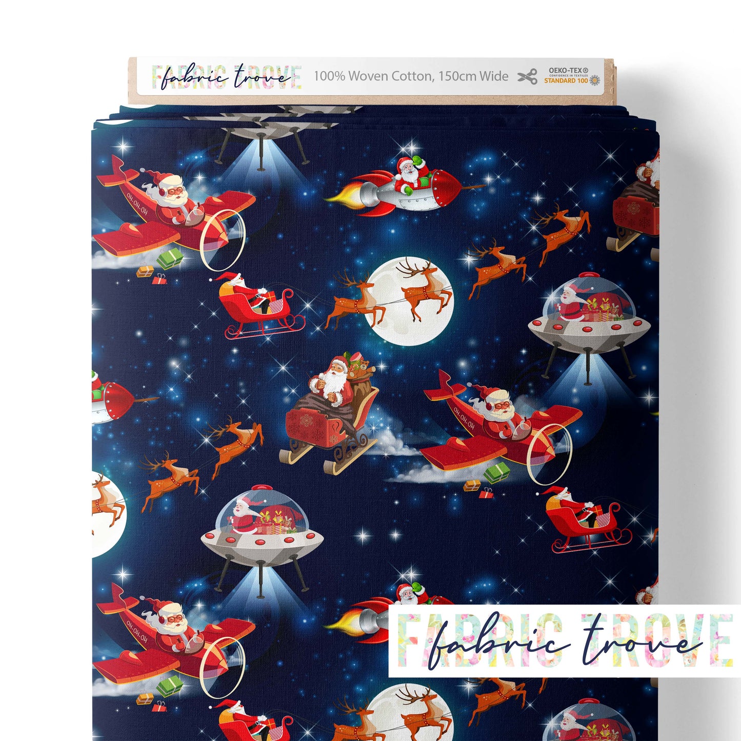 COTTON 100 - Vintage Santa Flight