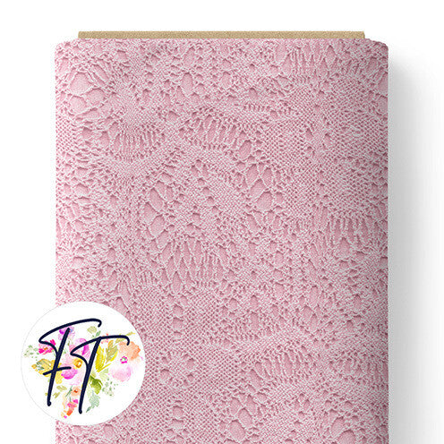 Faux Lace Pink