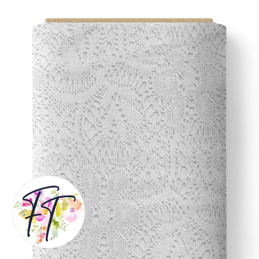 Faux Lace White